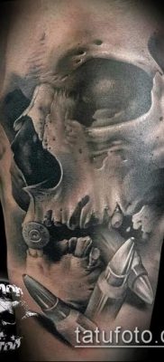 интересный вариант татуировки с демоном — фото пример