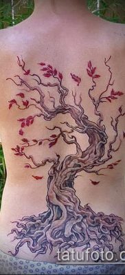 тату дерево с корнями (значение) — пример интересного рисунка тату — 018 tatufoto.com