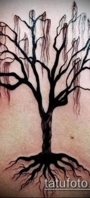 тату дерево с корнями (значение) — пример интересного рисунка тату — 023 tatufoto.com