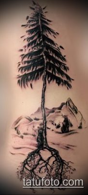 тату дерево с корнями (значение) — пример интересного рисунка тату — 027 tatufoto.com