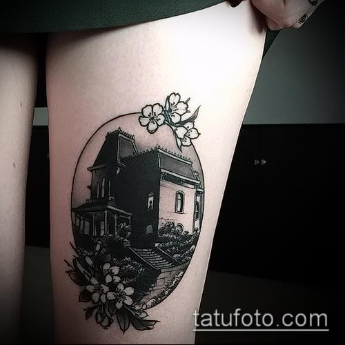 тату дом фото (значение) - пример интересного рисунка тату - 036 tatufoto.com