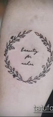 тату лавровый венок (значение) — пример интересного рисунка тату — 035 tatufoto.com