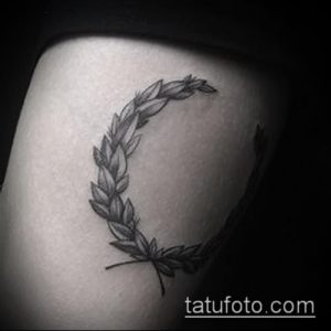 тату лавровый венок (значение) - пример интересного рисунка тату - 065 tatufoto.com