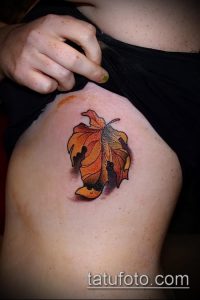 тату лист фото (значение) - пример интересного рисунка тату - 003 tatufoto.com