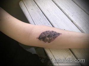 тату лист фото (значение) - пример интересного рисунка тату - 015 tatufoto.com