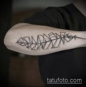 тату лист фото (значение) - пример интересного рисунка тату - 016 tatufoto.com