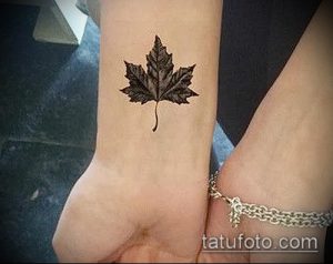 тату лист фото (значение) - пример интересного рисунка тату - 017 tatufoto.com