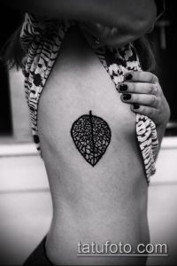 тату лист фото (значение) - пример интересного рисунка тату - 019 tatufoto.com