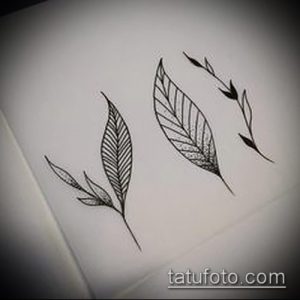 тату лист фото (значение) - пример интересного рисунка тату - 021 tatufoto.com