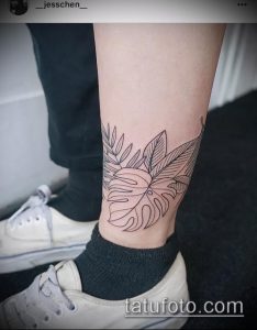 тату лист фото (значение) - пример интересного рисунка тату - 027 tatufoto.com