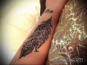 тату лист фото (значение) - пример интересного рисунка тату - 037 tatufoto.com