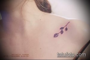 тату лист фото (значение) - пример интересного рисунка тату - 042 tatufoto.com