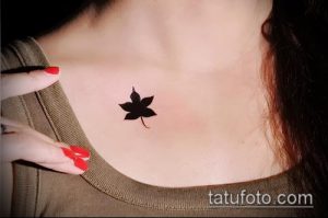 тату лист фото (значение) - пример интересного рисунка тату - 045 tatufoto.com