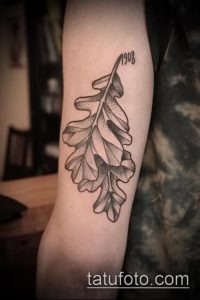 тату лист фото (значение) - пример интересного рисунка тату - 053 tatufoto.com