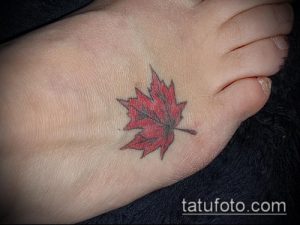 тату лист фото (значение) - пример интересного рисунка тату - 057 tatufoto.com