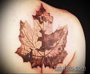 тату лист фото (значение) - пример интересного рисунка тату - 059 tatufoto.com