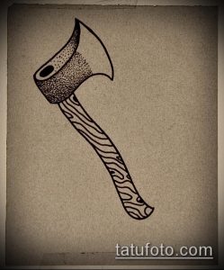 тату топор фото (значение) - пример интересного рисунка тату - 006 tatufoto.com