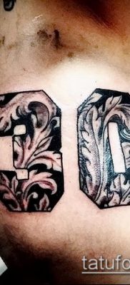 тату цифры фото (значение) — пример интересного рисунка тату — 005 tatufoto.com