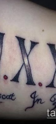тату цифры фото (значение) — пример интересного рисунка тату — 016 tatufoto.com