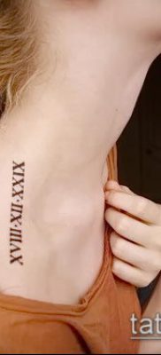 тату цифры фото (значение) — пример интересного рисунка тату — 025 tatufoto.com