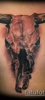 тату череп быка фото (значение) — пример интересного рисунка тату — 008 tatufoto.com