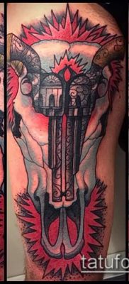 тату череп быка фото (значение) — пример интересного рисунка тату — 022 tatufoto.com