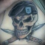 фото военных тату №506 - прикольный вариант рисунка, который удачно можно использовать для преобразования и нанесения как тату военно морского флота