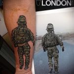 фото военных тату №497 - уникальный вариант рисунка, который успешно можно использовать для доработки и нанесения как тату военная разведка