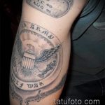 фото военных тату №27 - классный вариант рисунка, который успешно можно использовать для преобразования и нанесения как тату военно морского флота