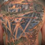 фото военных тату №941 - интересный вариант рисунка, который легко можно использовать для преобразования и нанесения как военно морские тату