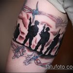 фото военных тату №690 - крутой вариант рисунка, который успешно можно использовать для переделки и нанесения как тату военно морского флота