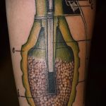 фото военных тату №901 - интересный вариант рисунка, который хорошо можно использовать для переделки и нанесения как военное тату на плече