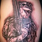 фото военных тату №512 - уникальный вариант рисунка, который успешно можно использовать для преобразования и нанесения как военное тату на плече