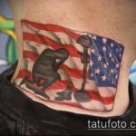 фото военных тату №821 - прикольный вариант рисунка, который легко можно использовать для переделки и нанесения как военное тату на плече