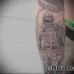 фото военных тату №585 - эксклюзивный вариант рисунка, который удачно можно использовать для доработки и нанесения как тату военно морского флота