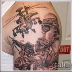 фото военных тату №603 - эксклюзивный вариант рисунка, который легко можно использовать для переделки и нанесения как военно морские тату
