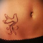 фото тату голубь №861 - интересный вариант рисунка, который удачно можно использовать для доработки и нанесения как тату в виде голубя