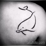 фото тату дельфин №36 - достойный вариант рисунка, который успешно можно использовать для преобразования и нанесения как фото тату дельфины на руке