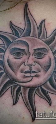 фото тату солнце и луна (значение) — пример интересного рисунка тату — 002 tatufoto.com