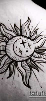 фото тату солнце и луна (значение) — пример интересного рисунка тату — 007 tatufoto.com