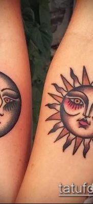 фото тату солнце и луна (значение) — пример интересного рисунка тату — 040 tatufoto.com
