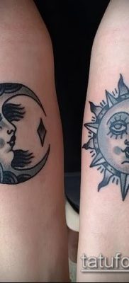 фото тату солнце и луна (значение) — пример интересного рисунка тату — 048 tatufoto.com