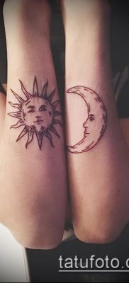 фото тату солнце и луна (значение) — пример интересного рисунка тату — 050 tatufoto.com