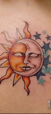 фото тату солнце и луна (значение) — пример интересного рисунка тату — 051 tatufoto.com