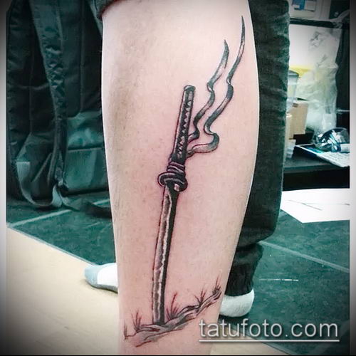 фото тату Катана (tattoo Katana) (значение) - пример рисунка - 010  tatufoto.com - tatufoto.com