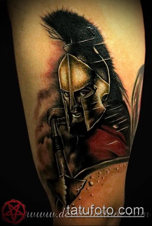 фото тату спартанец (tattoo Spartan) (значение) - пример рисунка - 106 tatu...