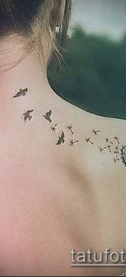 фото одуванчик с птицами (Dandelion Tatto) (значение) — пример рисунка — 003 tatufoto.com