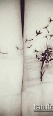 фото одуванчик с птицами (Dandelion Tatto) (значение) — пример рисунка — 013 tatufoto.com