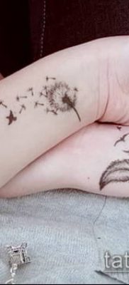 фото одуванчик с птицами (Dandelion Tatto) (значение) — пример рисунка — 016 tatufoto.com