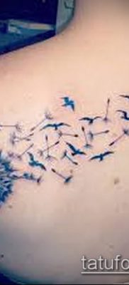 фото одуванчик с птицами (Dandelion Tatto) (значение) — пример рисунка — 017 tatufoto.com